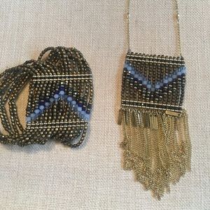 WHBM necklace and bracelet set